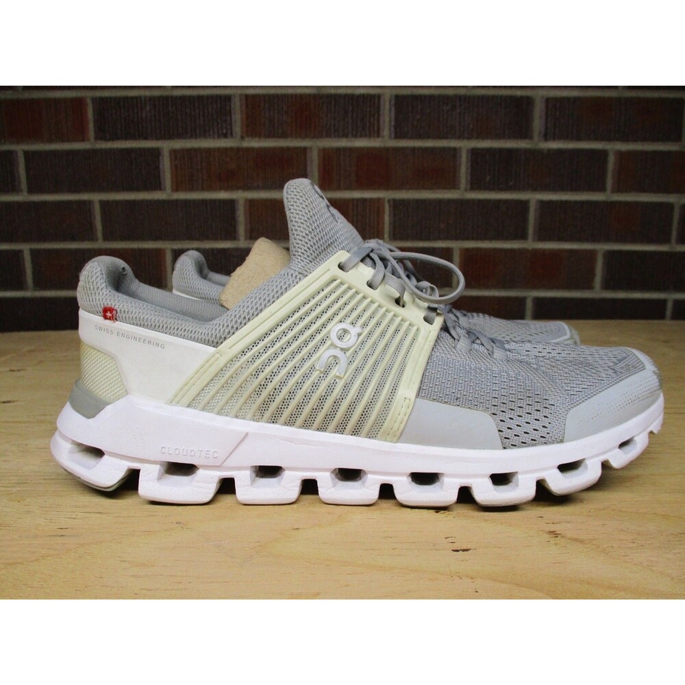 On Womens Cloudswift Helion Gray White Athletic Running Shoes Sneakers 11